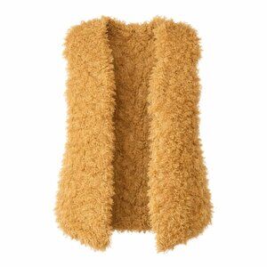 NWT VERTIGO Teddy Bear Mustard Vest Size XS